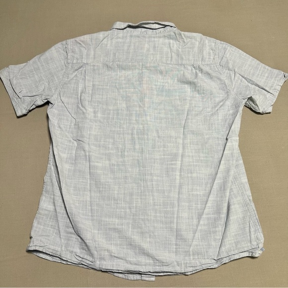 Original Weatherproof Vintage Mens Blue Button Up Short Sleeve Shirt Size Large - Picture 7 of 7